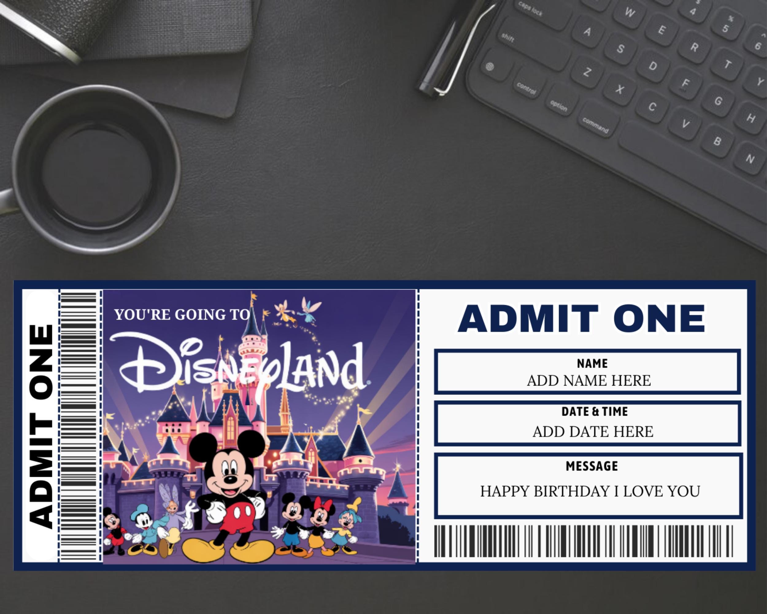 Disneyland and Disneyworld Ticket | Magic Park Ticket | Family