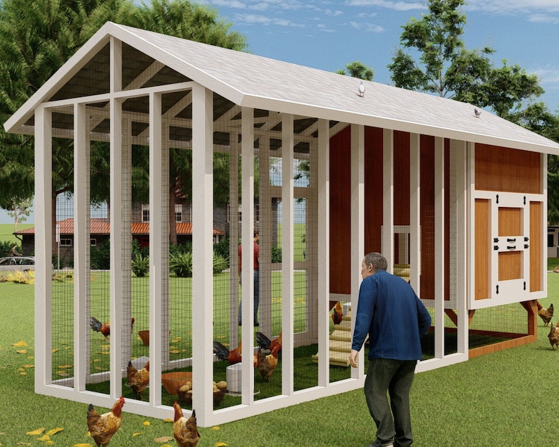 Chicken Coop Chicken Coop Plans Chicken Coop Plan Coop Etsy