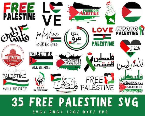 Palestine SVG Bundle: Freedom & Human Rights Designs (Digital Files)
