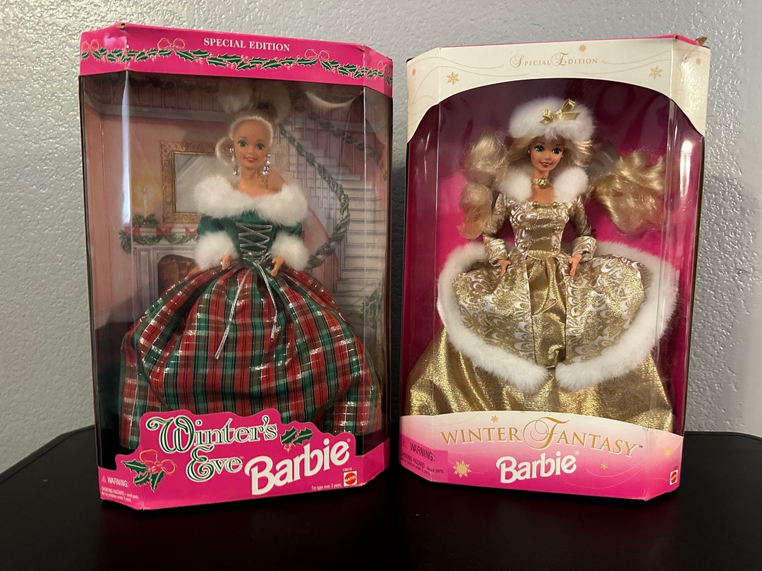 Winter's Eve and Winter's Fantasy Barbies Etsy