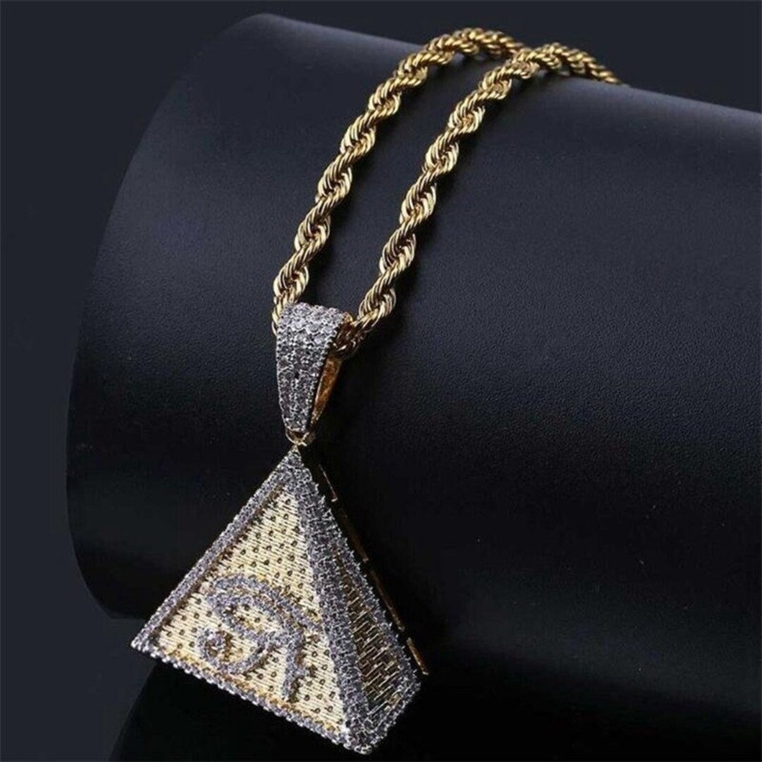 Diamond pyramid pendant deals