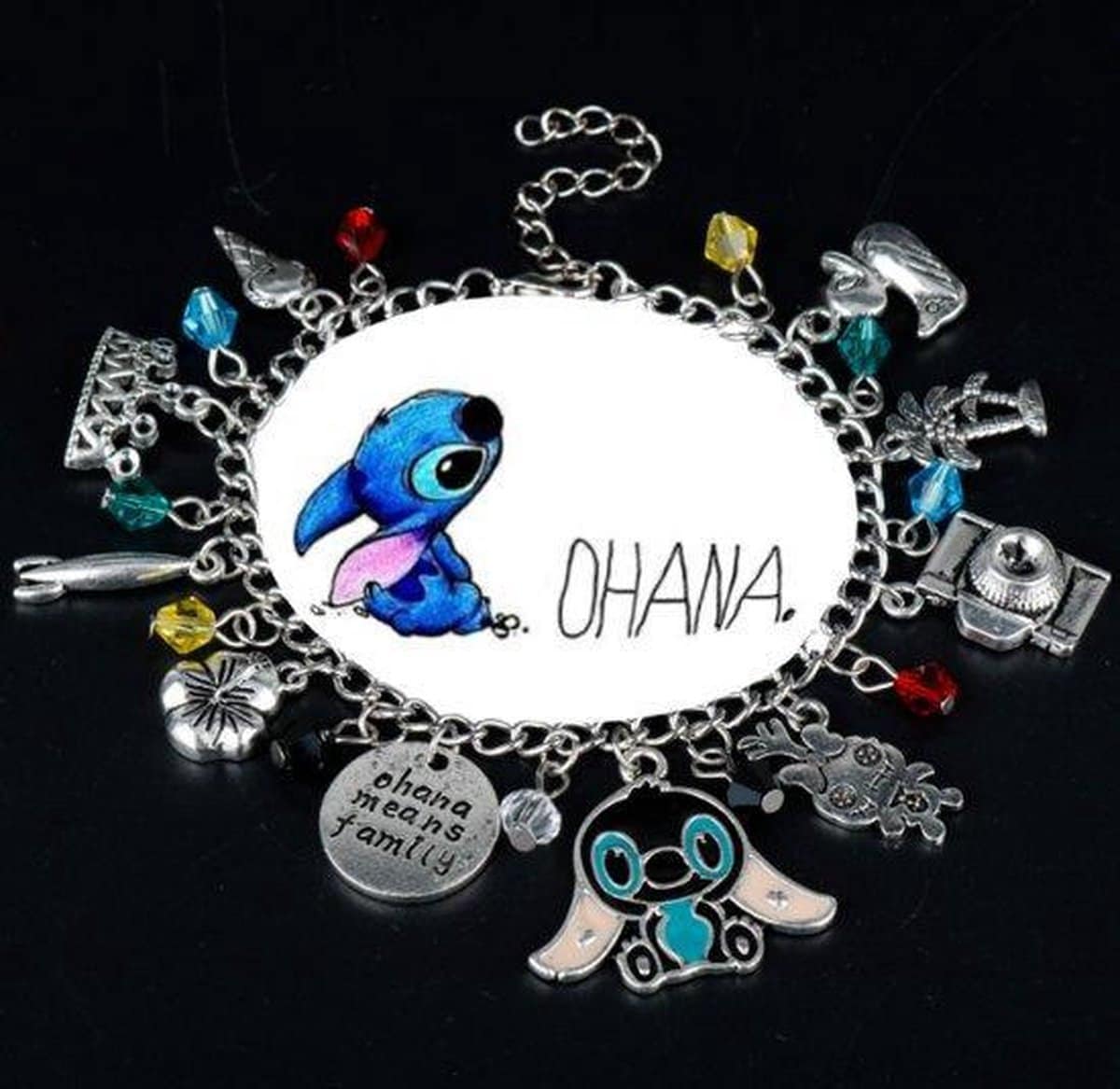 Wall Stitch Decal Lilo and Stitch Quote Ohana Means Family Nobody