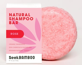 Rose Shampoo Bar | Zero Waste | Vegan | Plastic-Free | SLS-Free | Natural Hair Care