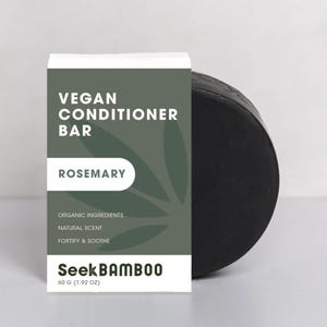 Rosemary Conditioner Bar | Zero Waste | Vegan | Plastic-Free | SLS-Free | Natural Hair Care