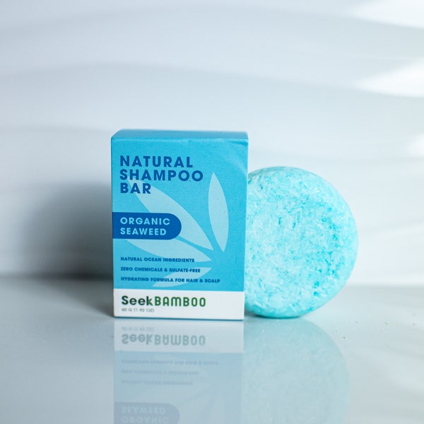 Natural Seaweed Shampoo Bar - Zero Waste - 100% Natural - SLS Free