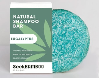 Eucalyptus Shampoo Bar | Zero Waste | Vegan | Plastic-Free | SLS-Free | Natural Hair Care