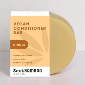 Ginger Conditioner Bar | Zero Waste | Vegan | Plastic-Free | SLS-Free | Natural Hair Care