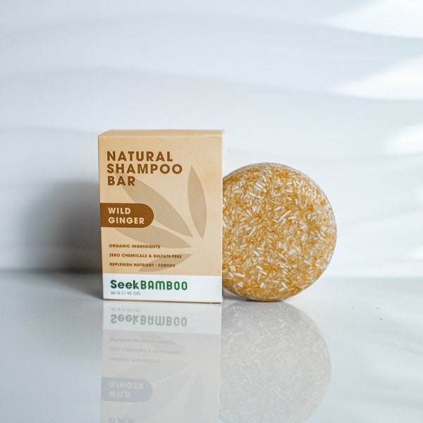 Ginger Shampoo Bar - Zero Waste - 100% Natural - SLS Free