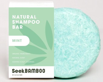 Mint Shampoo Bar | Zero Waste | Vegan | Plastic-Free | SLS-Free | Natural Hair Care