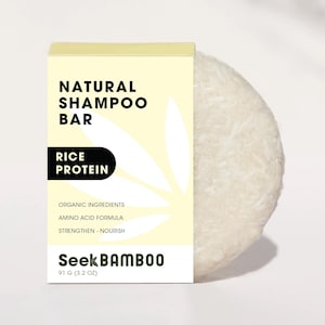 Rice Water Shampoo Bar | Zero Waste | Vegan | Plastic-Free | SLS-Free | Natural Hair Care