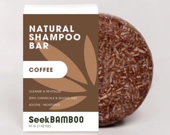 Coffee Shampoo Bar | Zero Waste | Vegan | Plastic-Free | SLS-Free | Natural Hair Care
