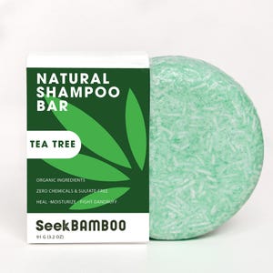 Tea Tree Shampoo Bar | Zero Waste | Vegan | Plastic-Free | SLS-Free | Natural Hair Care