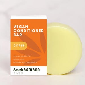 Citrus Conditioner Bar | Zero Waste | Vegan | Plastic-Free | SLS-Free | Natural Hair Care