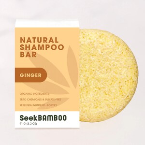 Ginger Shampoo Bar | Zero Waste | Vegan | Plastic-Free | SLS-Free | Natural Hair Care