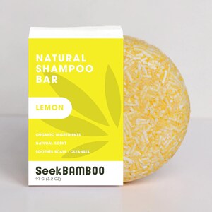 Lemon Shampoo Bar | Zero Waste | Vegan | Plastic-Free | SLS-Free | Natural Hair Care