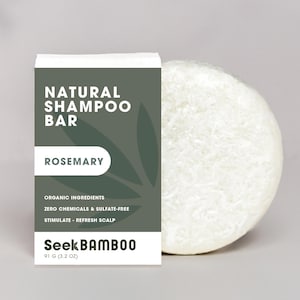 Rosemary Shampoo Bar | Zero Waste | Vegan | Plastic-Free | SLS-Free | Natural Hair Care