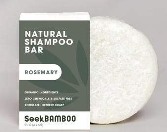 Rosemary Shampoo Bar | Zero Waste | Vegan | Plastic-Free | SLS-Free | Natural Hair Care