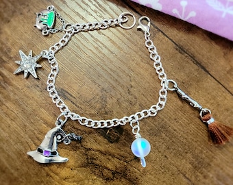Halloween Charm Bracelet | Charm Bracelet | Spooky Season | Witch Bracelet