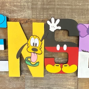 Mickey Mouse Custom Letters/Numbers