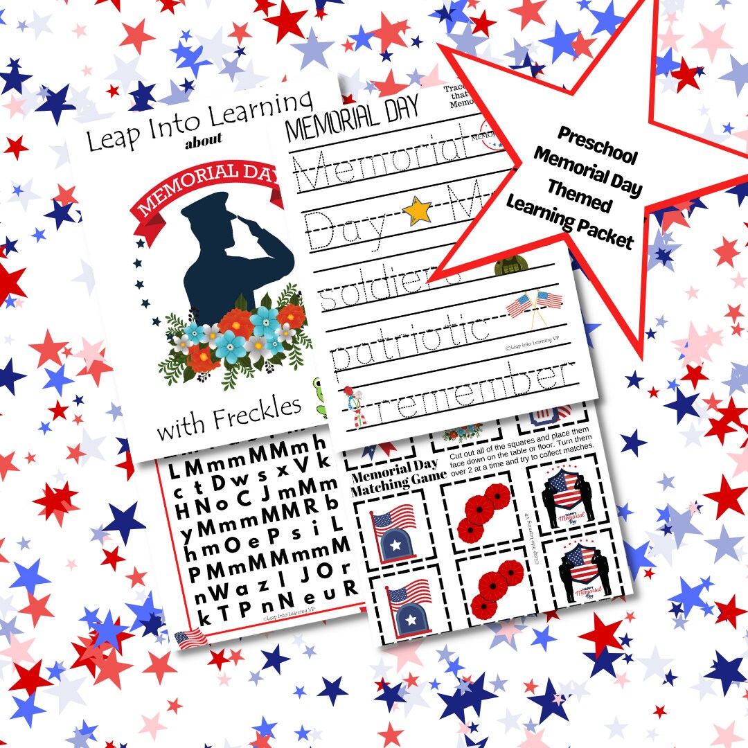 Preschool Memorial Day Activity Prek Memorial Day Worksheets Preschool Printables Preschool ...
