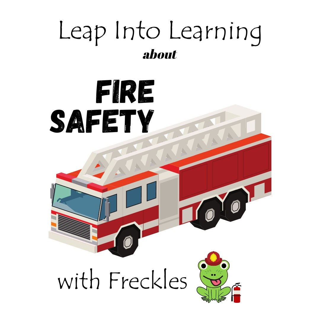 Fire Safety Themed Learning Packet - Etsy