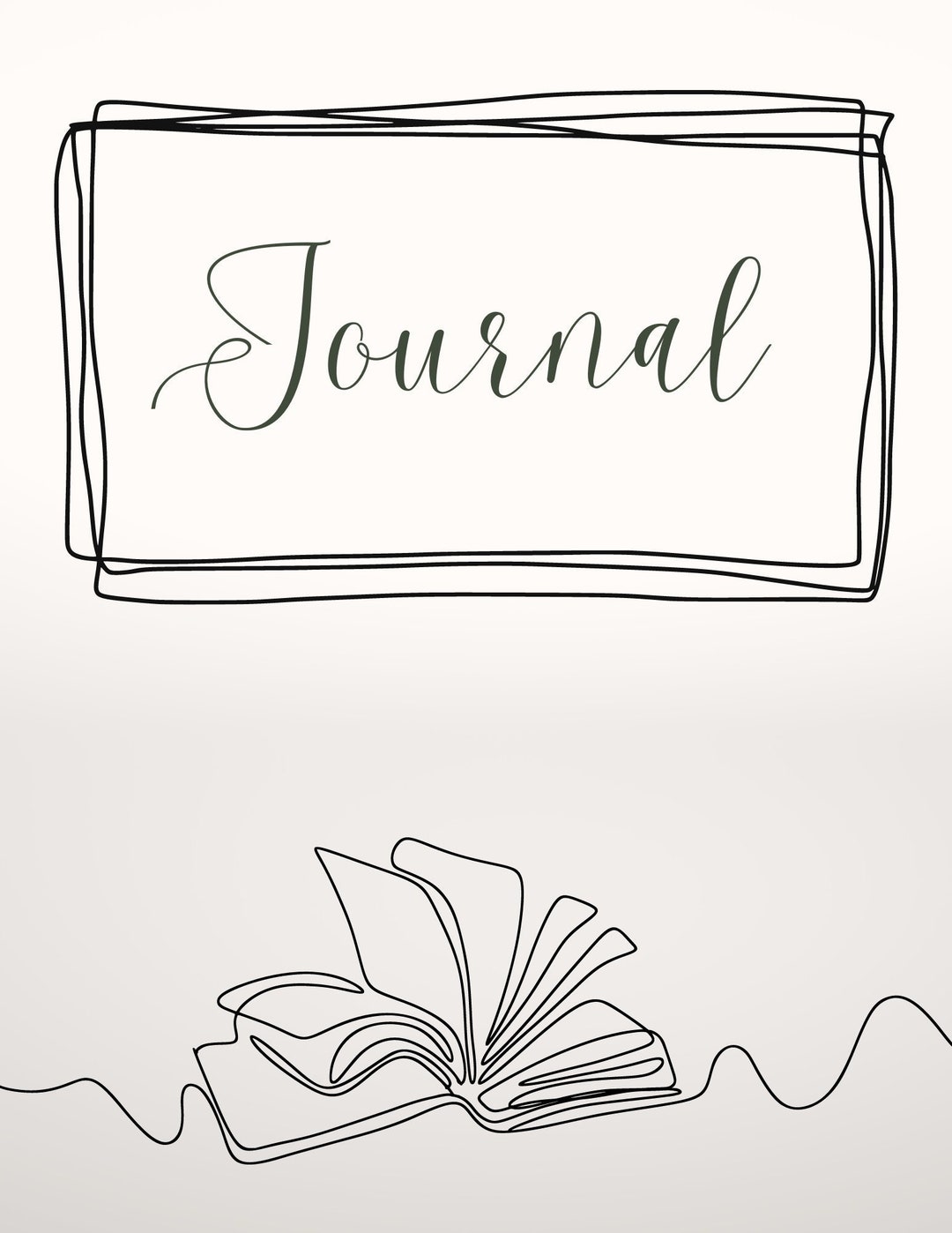 Minimalist Daily Journal, Gratitude Journal, Journal Template, A5 ...