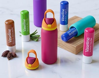 Llavero personalizado para bálsamo labial – Adorno para bolso inspirado en Owala, accesorio con nombre personalizado