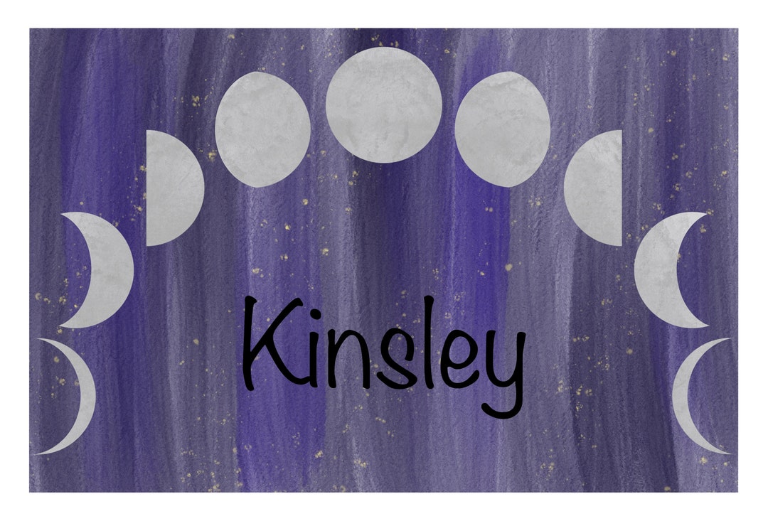 Personalized Lunar Phase Print- Digital Download - Etsy