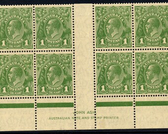 Australia Stamp 1926 1d block Mint NH SG95 Cat 40