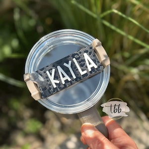 Stanley 40oz cup nametag - name plate - acrylic name plate for cup - personalized nametag for cup