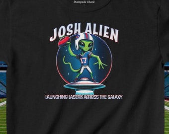 Camiseta infantil Josh Allen Alien Bills Mafia: Ropa juvenil para el día del juego
