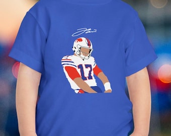 Camiseta de niño pequeño de los Buffalo Bills: Josh Allen MVP, camiseta infantil Bills Mafia