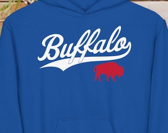 Sudadera con capucha de los Buffalo Bills para niños: sudadera juvenil para aficionados al fútbol