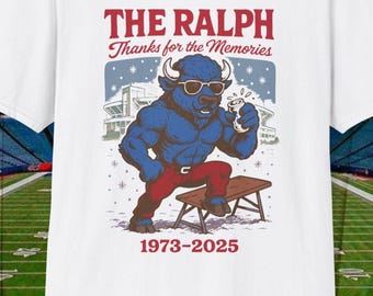 Buffalo Bills Farewell Tour Retro Sports Tribute Unisex Softstyle T-Shirt, Thank You for the Memories, Gifts for Bills Fans, Bills Mafia