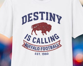Camiseta de fútbol americano de Buffalo: camiseta deportiva de estilo vintage