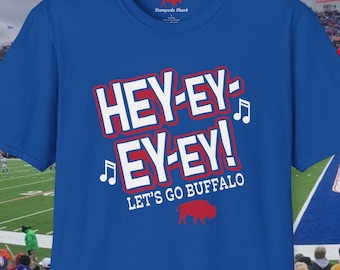 Camiseta de los Buffalo Bills: Canción "Hey-Ey-Ey-Ey", ropa para el día del partido