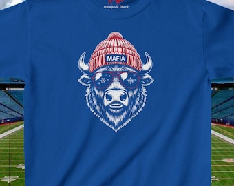 Buffalo Bills Kid&#39;s Tee, Buffalo Team Spirit Shirt, Game Day Gear, Bills Mafia T-shirt, Youth Football Shirt, Buffalo Bills Supporter Tee