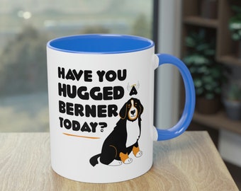Tazza Da Colazione Con Scritta Per Amanti Dei Cani Svizzeri - Bovaro Del Berna, Entlebucher - 'Il Mio Cane Mi Ama' - 330 Ml - Stampata In Germania