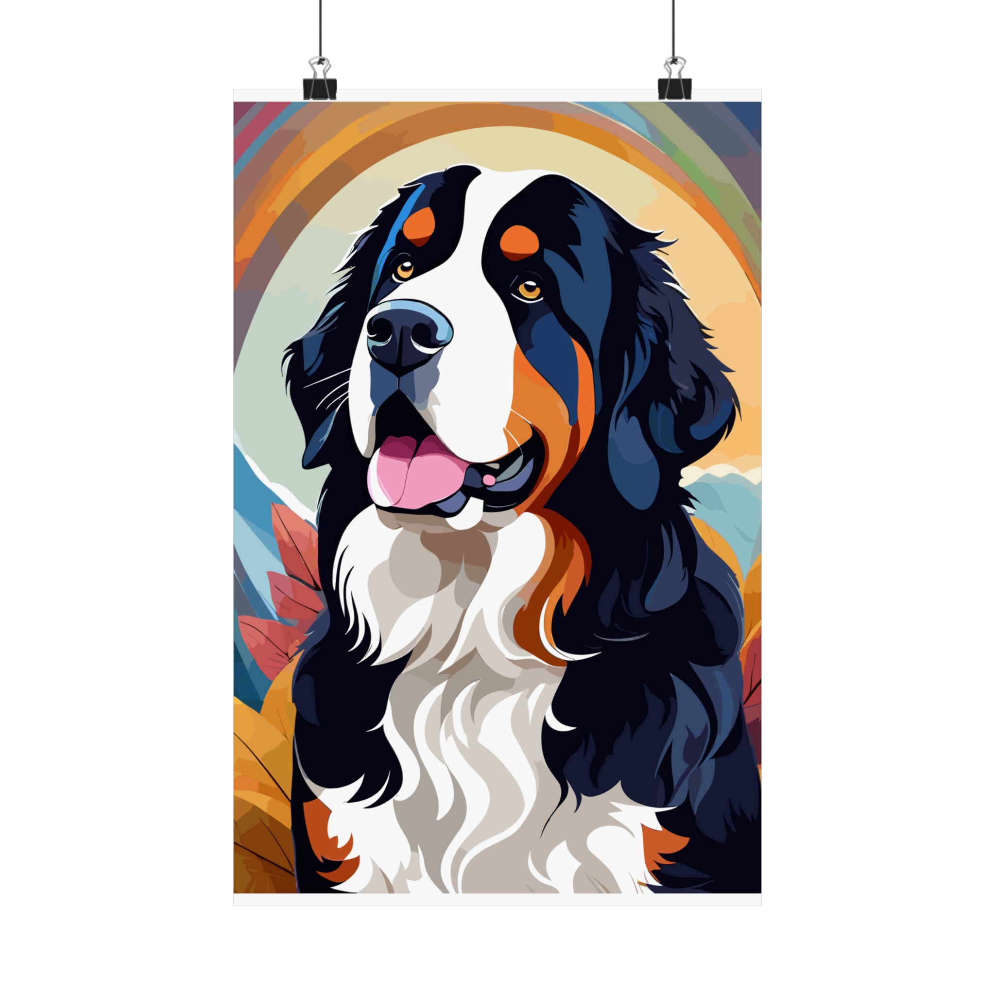 Bernese Mountain Dog Matte Vertical Poster - Etsy