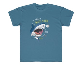 Anatomie eines Weißen Hais Kinder Regular Fit T - Jugend