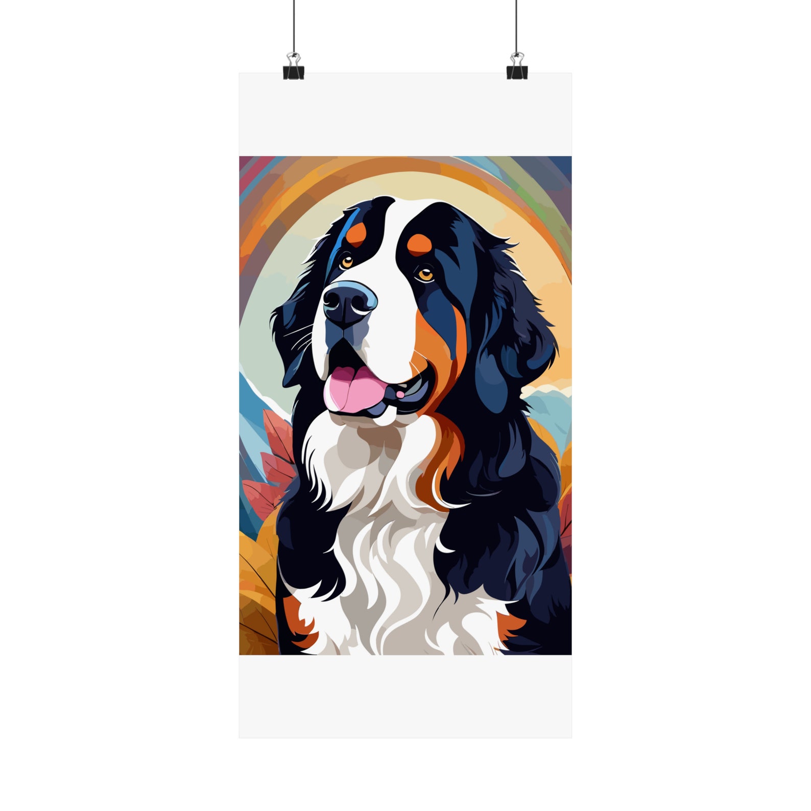 Bernese Mountain Dog Matte Vertical Poster - Etsy
