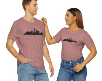 Rauer City Skyline Jersey Kurzarm T-Shirt