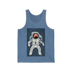 Astronaut Pop Art Soft Jersey Tank Top - Men and Women