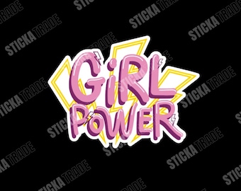 Girl Power Glossy Vinyl Sticker