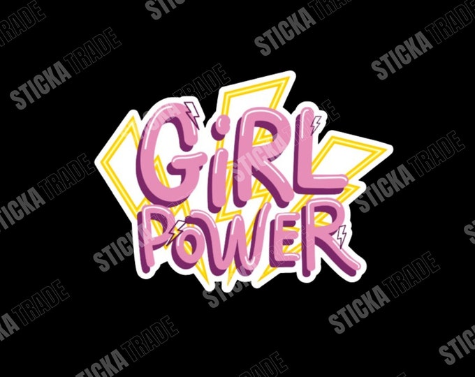 Girl Power Glossy Vinyl Sticker