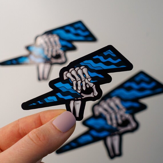 Skeleton Spark Wavy Blue