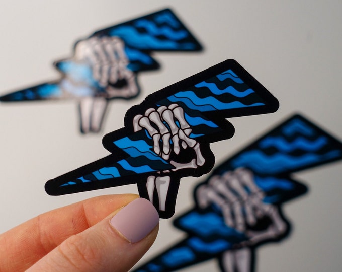 Skeleton Spark Wavy Blue