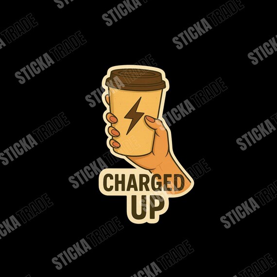 Charged Up Glossy Vinyl Sticker