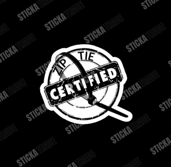 Zip Tie Certified Funny Glossy Vinyl Sticker, Tradie, Construction Worker, Labourer, Electricin