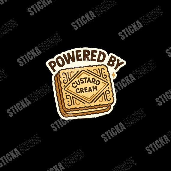 Powered by Biscuits Glossy Vinyl Sticker